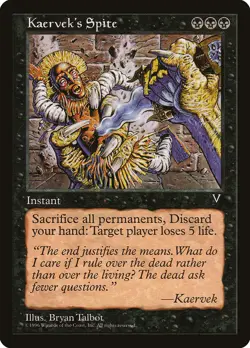 Kaervek's Spite [Visions] Magic MTG - Image 1