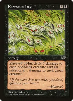 Kaervek's Hex [Mirage] Magic MTG - Image 1