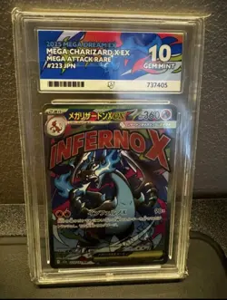 Mega Charizard X EX 223/193 ACE GEM MINT 10 Mega Dream - Image 1