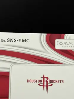2023-24 Panini Immaculate Yao Ming GU Patch Sneaker Swatch Signatures Auto #2/10 - Image 3