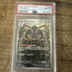 Pokemon PSA 10 Kingambit 220/198 Illustration Rare Scarlet & Violet Base Card - Image 1