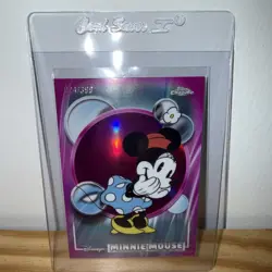 2026 Topps Chrome 024/399 Disney Minnie Mouse #51 Magenta Refractor - Image 1