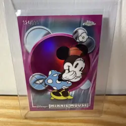 2026 Topps Chrome 024/399 Disney Minnie Mouse #51 Magenta Refractor - Image 2