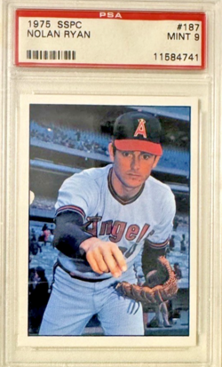 1975 SSPC Nolan Ryan #187 HOF California Angels PSA 9 MINT DEAD CENTERED - Image 1