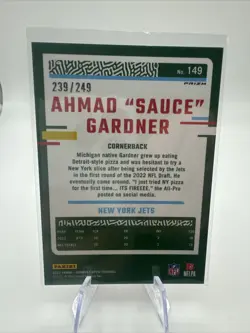 2023 Panini Donruss Optic - Ahmad Gardner #149 Orange Prizm /249 - Image 2