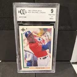 Upper Deck 1991 Michael Jordan Chicago White Sox #SP1 Short Print BCCG 9 - Image 1