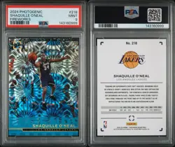 2024-25 Panini Photogenic Legends Shaquille O'Neal #218 Fireworks /5 PSA 9 Pop 2 - Image 3