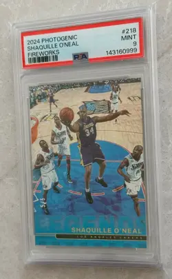 2024-25 Panini Photogenic Legends Shaquille O'Neal #218 Fireworks /5 PSA 9 Pop 2 - Image 4
