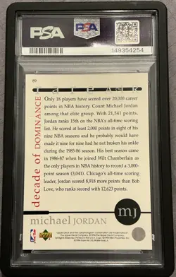 1994 Upper Deck Michael Jordan Rare Air W/ Menendez Brothers PSA 7 - Image 2