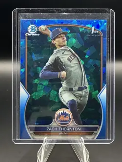 2023 Bowman Draft Sapphire Edition #BDC-187 Zach Thornton - Image 1