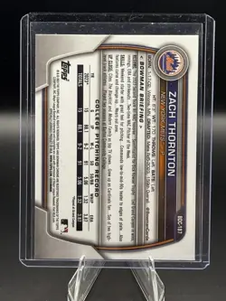 2023 Bowman Draft Sapphire Edition #BDC-187 Zach Thornton - Image 2