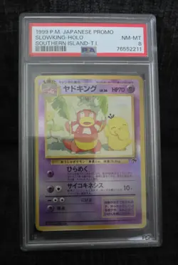 Pokemon PSA 8 NM-MINT 1999 Slowking Japanese Southern Islands Promo Holo Card JP - Image 1