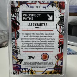 Topps 2025 Chrome McDonald's All American Prospect Paths AJ Dybantsa PP-7 - Image 2