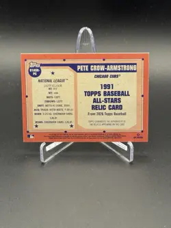 2026 Topps Series 2 Pete Crow-Armstrong 1991 All-Star Relic #91ASR-PC Cubs - Image 2