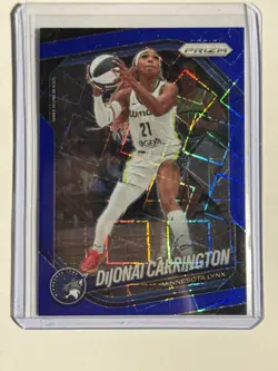 2025 Panini WNBA Prizm Dijonai Carrington Blue Prizm Minnesota Lynx - Image 1