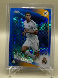 2025-26 Topps Chrome UCC Jude Bellingham Blue X-Fractor /150 #64 Real Madrid - Image 1