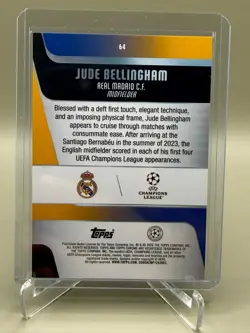 2025-26 Topps Chrome UCC Jude Bellingham Blue X-Fractor /150 #64 Real Madrid - Image 2