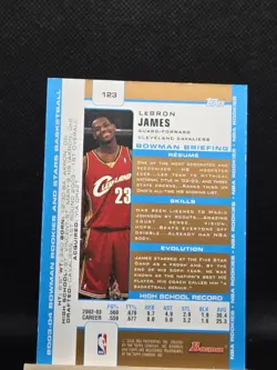 2003-04 Bowman Rookies & Stars - Rookies🔥LeBron James🔥#123 Gold (RC) - Image 4