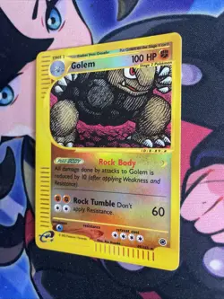 Pokemon Golem 49/165 Expedition Base Set Reverse Holo Foil TCG Card - Image 3