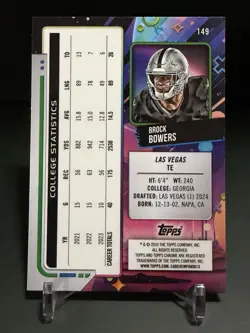 2024 Topps Cosmic Chrome BROCK BOWERS NUCLEUS REFRACTOR RARE ROOKIE RC SP 📈 - Image 2