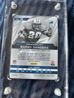 2015 Panini Spectra Gold Prism Barry Sanders 1/3 #13 Very Rare Gorgeous!! - Image 4
