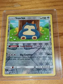 Pokemon TCG Cards Snorlax 158/214 Unbroken Bonds Holo Rare NM - Image 3