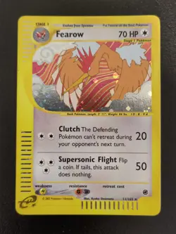 FEAROW #11/165 HOLO EXPEDITION BASE SET POKEMON HOLO RARE LP - Image 1