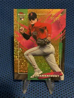 2026 Topps Finest #206 Roman Anthony Rare Gold Mini Diamond 50/50 Bookend RC - Image 1