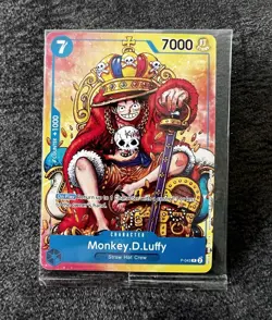 Bandai One Piece CCG Monkey D. Luffy P-043 Promo Character Card [SEALED] - Image 1