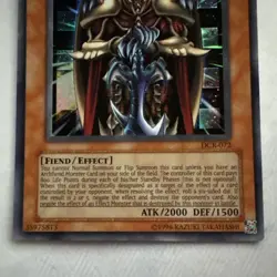 Terrorking Archfiend DCR-072 YuGiOh Card - Image 2