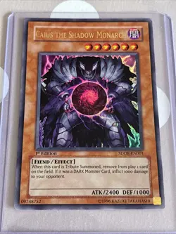 Caius the Shadow Monarch Sdde-En001 The Dark Emperor 1st Edition - Image 1