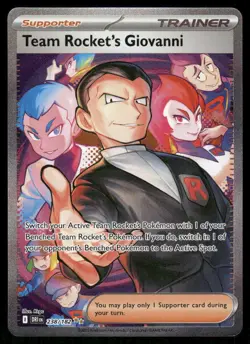 Pokemon Cards Team Rocket's Giovanni 238/182 Holo Destined Rivals NM - Image 1