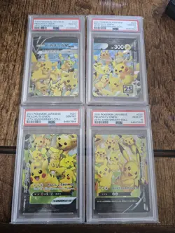 PSA 10 Pikachu V-UNION 25th Anniversary 4 Set Pokemon Card JP - Image 1