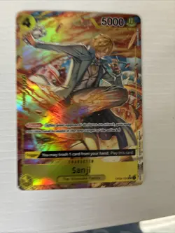 One Piece TCG Sanji Kingdoms of Intrigue Alternate Art Foil Card OP04-104 NM/M - Image 3