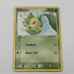 Chikorita 51/115 EX Unseen Forces 2005 Common Pokemon Card NM - Image 1