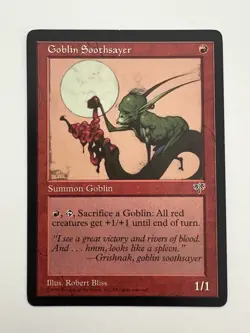Goblin Soothsayer MTG Magic the Gathering Card NM Near Mint Mirage - Image 1