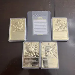 Pokemon 23K Gold plated trading cards 1999 Burger King Promotion Set of 4 🔥 - Image 2