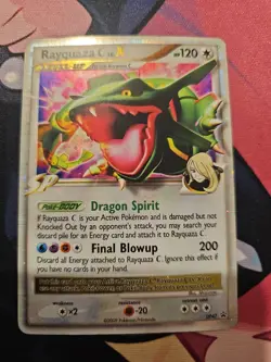 Pokemon TCG Rayquaza C LV.X Diamond And Pearl Black Star Promo Card DP47 - Image 1