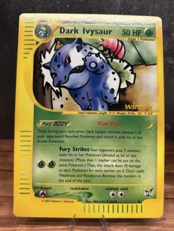 Dark Ivysaur Best of Game Winner Oversized Jumbo Pokemon Card - Image 1