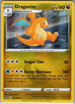 Dragonite 131/195 Holo SWSH12: Silver Tempest - Pokemon Card - NM - Image 1