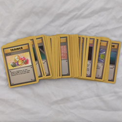 Lot Of (68) NM Pokemon TCG Base Set & Team Rocket Trainer Cards WOTC 99-00 ERA - Image 1
