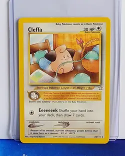 Pokemon Card Cleffa 20/111 Neo Genesis MP - Image 1