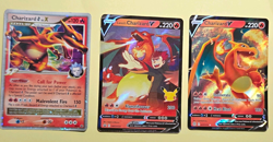 Pokemon TCG Charizard 3-Card Lot Promo Holo DP45 SWSH133 017/172 English - Image 1