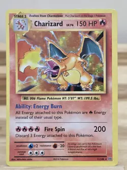 Pokemon TCG Charizard 11/108 Evolutions Holo Card 2016 LP Condition - Image 1