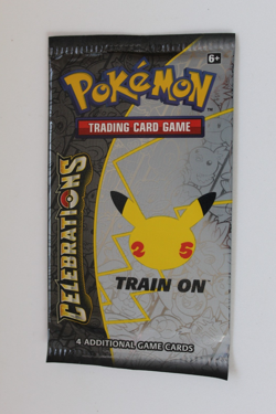 POKEMON CELEBRATIONS 25TH ANNIVERSARY PACK WITH 4 CARDS SEALED - Image 1