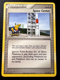 10th Anniversary Space Center 91/107 EX Deoxys Promo Pokemon Card Rare MP - Image 1