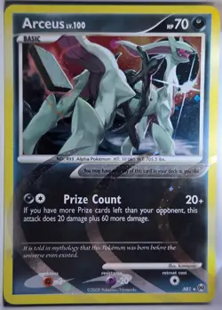 Pokemon TCG: Arceus Lv. 100 - Platinum Set Series Card #AR1 HOLO - LP - Image 1