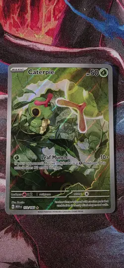 Pokemon Cards Caterpie 172/165 Holo 151 Illustration Rare NM - Image 1