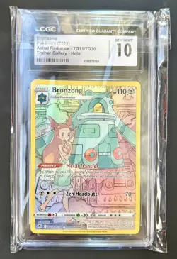 Pokemon CGC Gem Mint 10 Bronzong Trainer Gallery - Image 1