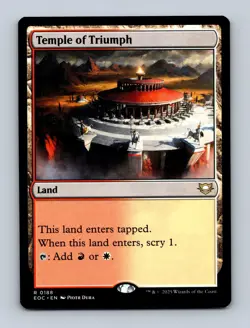 Temple of Triumph Commander: Edge of Eternities Non-Foil MTG NM - Image 1